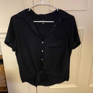 JCrew Factory Navy Blue Button Down